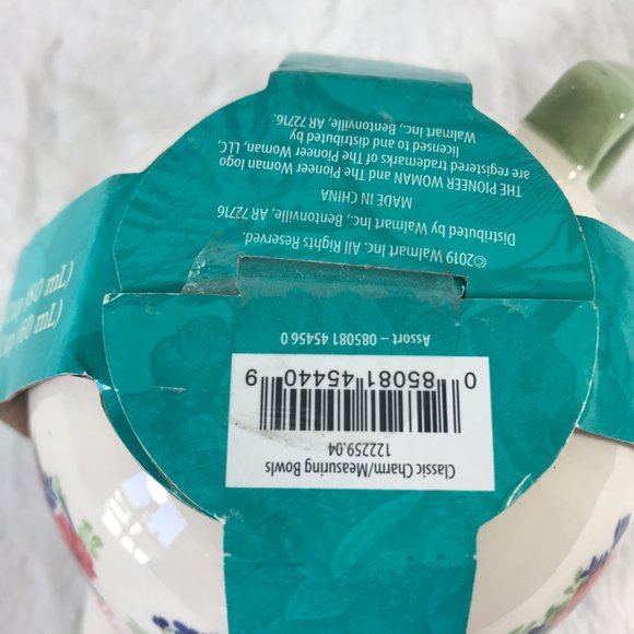 The Pioneer Woman Classic Charm 4-piece Measuring Bowls New - Picture 8 of 8